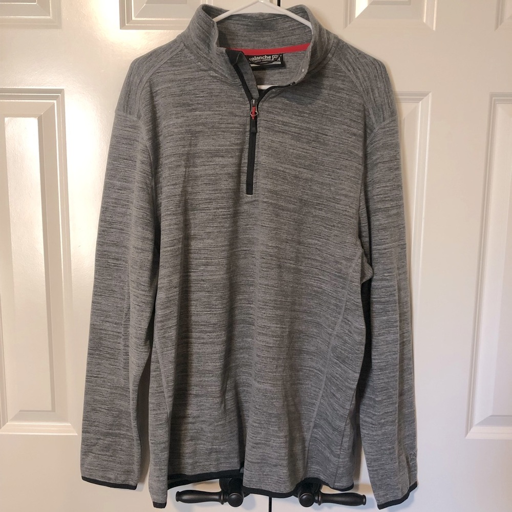 Avalanche Men’s Fleece Pullover Gray Size L
